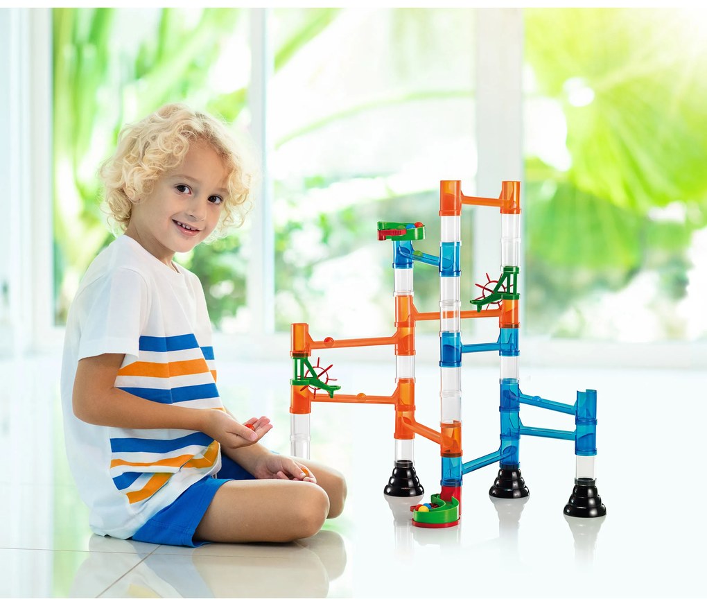 Migoga Marble Run - Pista per biglie - 45 pezzi