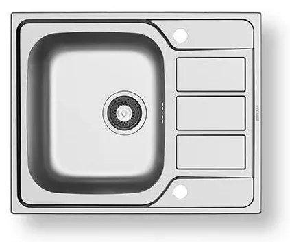 Pyramis 100187101 - Lavello della cucina ATHENA 62x50 cm raso