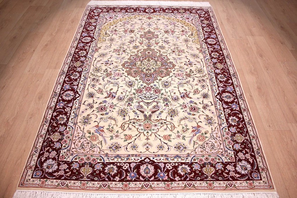 Isfahan Tappeto 160 x 240 (Iran) Annodato A Mano