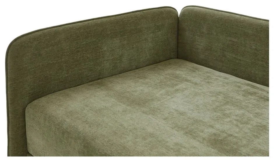 Letto singolo verde imbottito con contenitore 120x200 cm Kiruna - Meise Möbel