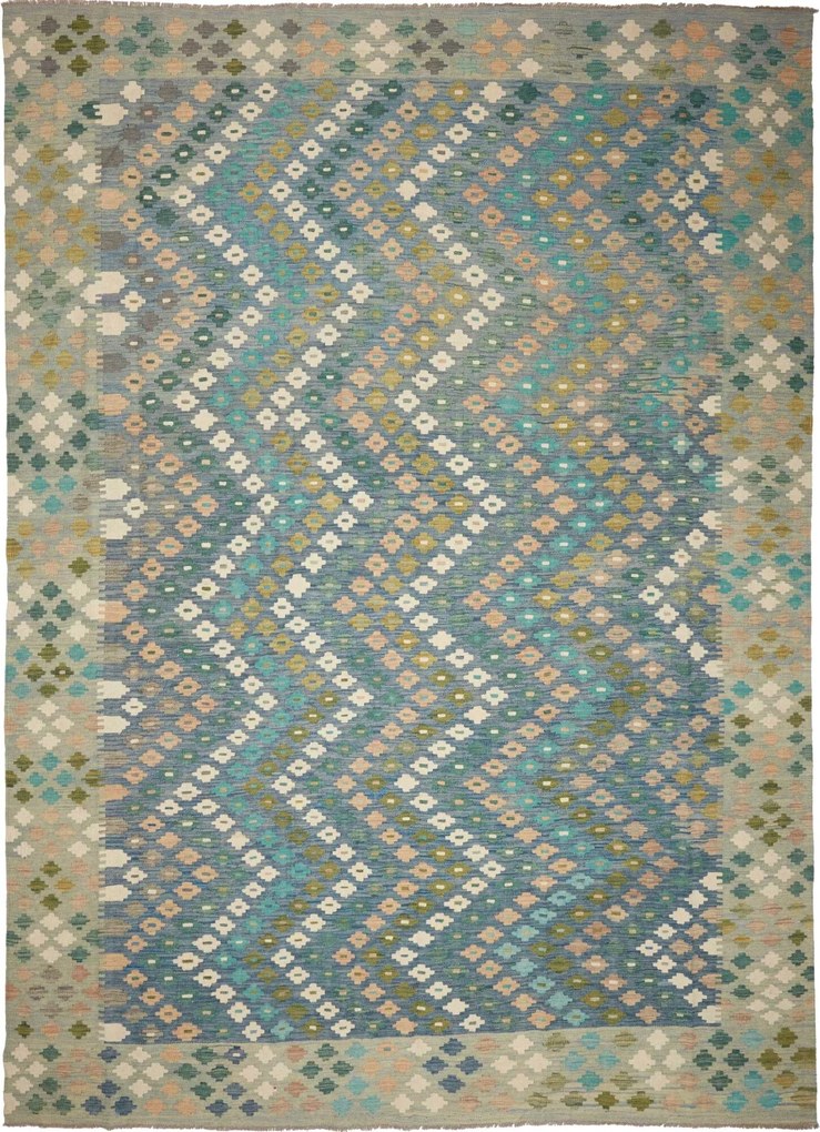 Kilim Tappeto 340x250 (Pakistan) Tessuto A Mano