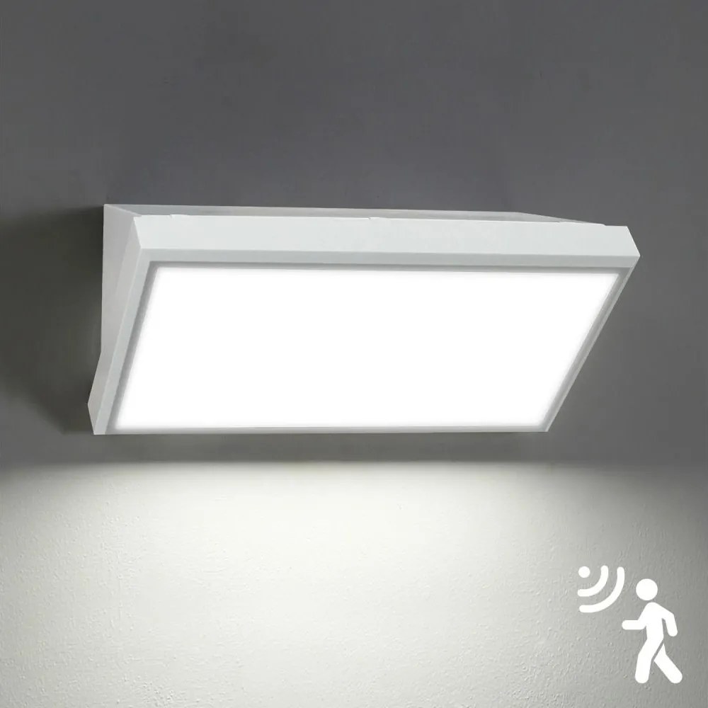 Brilagi-LED Lampada da parete per esterni con sensore TRIANGLE LED/20W/230V bianca IP65
