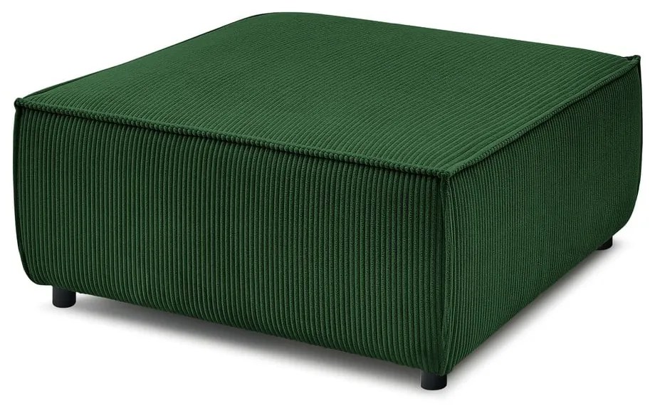 Pouf in velluto a coste verde Nihad modular - Bobochic Paris