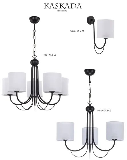 Jupiter 1482 - Lampadario a sospensione con catena KASKADA 3xE27/60W/230V