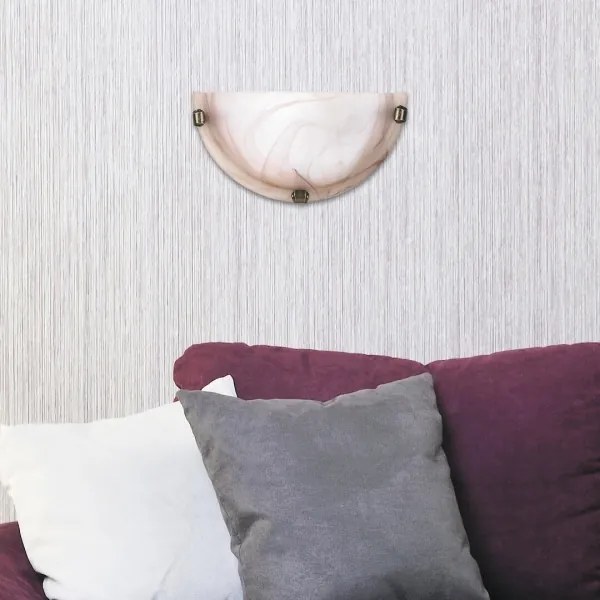 Rabalux 3053 - Applique ALABASTRO 1xE27/60W/230V in vetro alabastrino