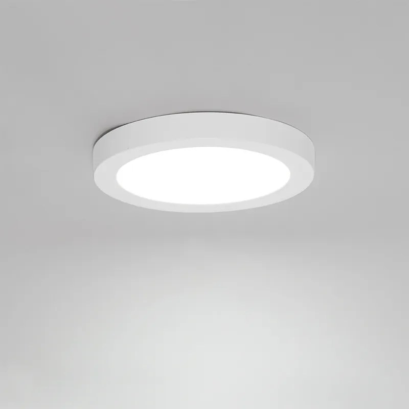 Faretto da superficie o da incasso bianco 18 cm incl. LED Dimmerabile a 3 livelli da caldo a freddo con interruttore DIP - Trans