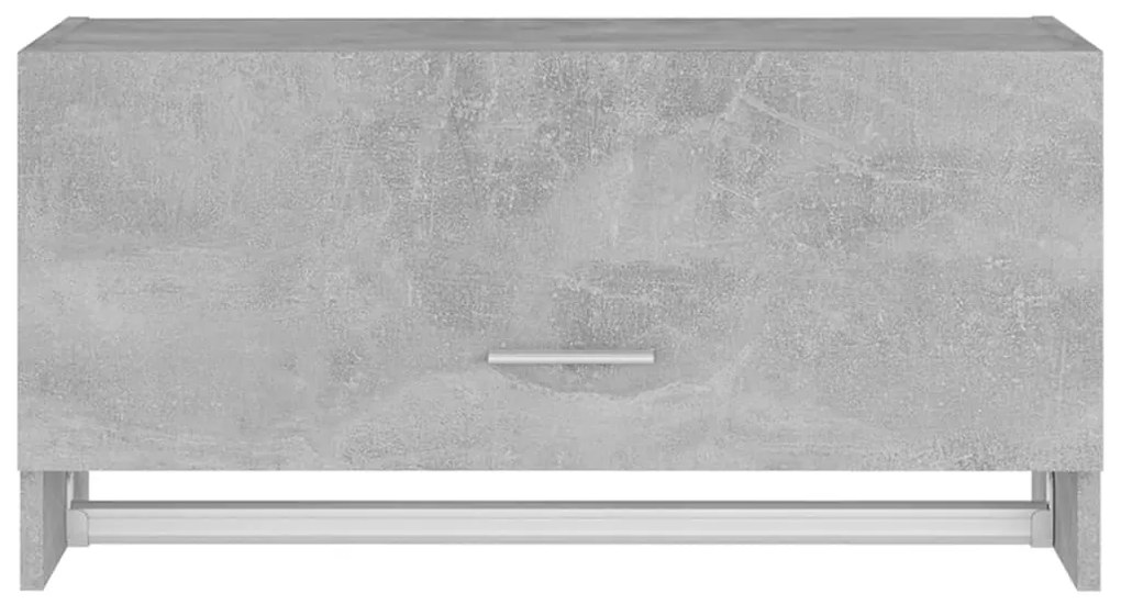 Armadio grigio cemento 70x32,5x35 cm in truciolato