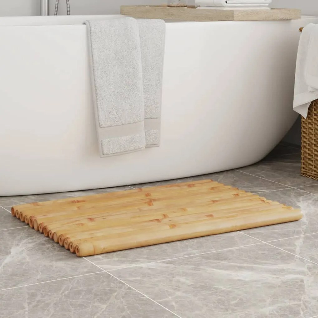 Tappetini Da Bagno 2 Pz 70x50 Cm İn Bambù /