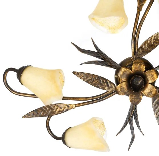 ONLI - Plafoniera ALGA 6xE14/6W/230V bronzo