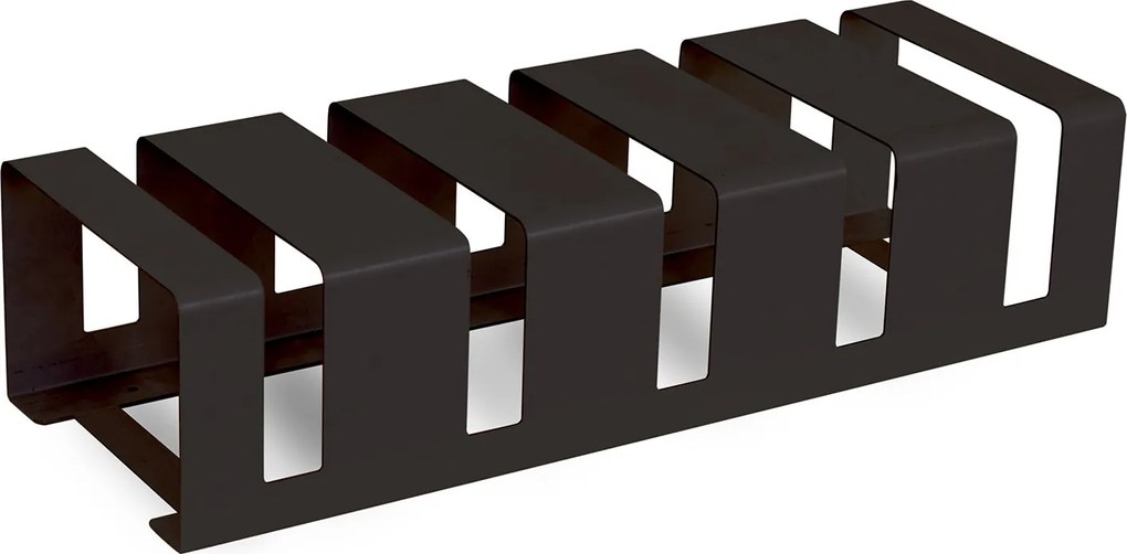 Rastrelliera Portabici 5 Posti 106x38x24 cm in Metallo Verniciato Nero Antracite...