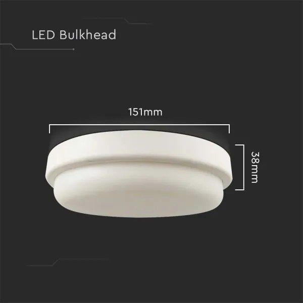 Plafoniera LED da bagno LED/12W/230V 6500K IP54 diametro 15 cm