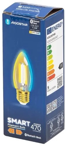 Lampadina LED FILAMENT C35 E27/4,5W/230V 2700-6500K - Aigostar