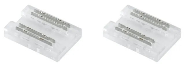 Connettore Lineare per unire due Strisce LED RGB da 10mm - CF 2PZ