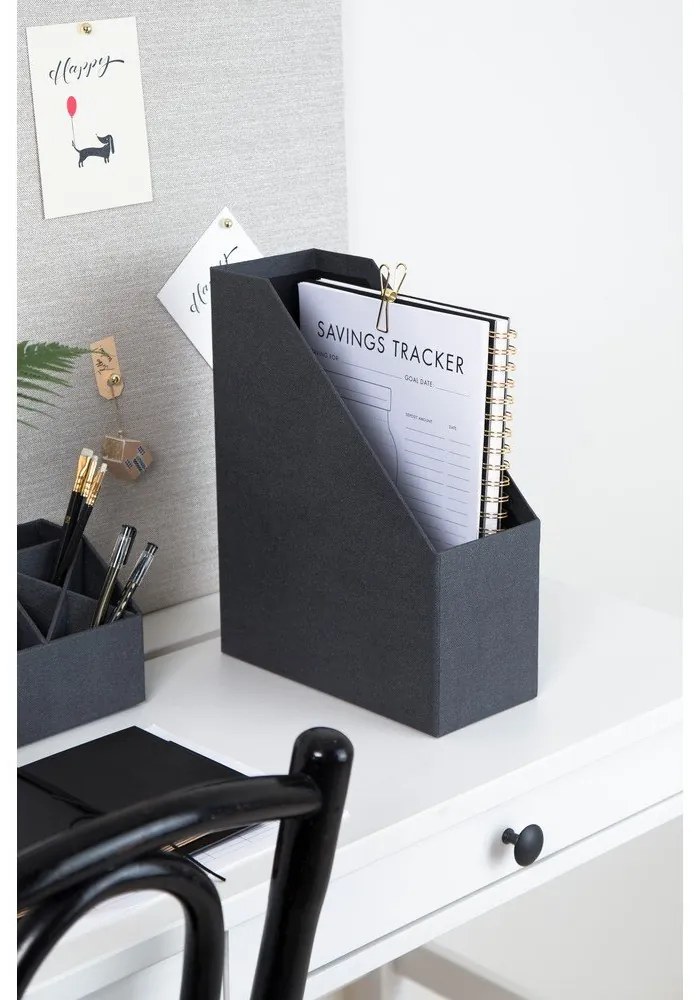 Organizer in cartone per documenti Estelle Canvas Paper Laminate – Bigso
