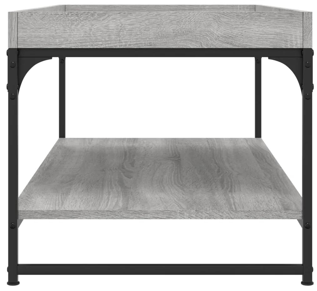 Tavolino da Salotto Grigio Sonoma 100x49x45cm Legno Multistrato