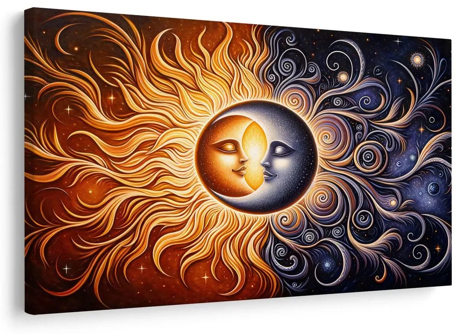 Quadro su tela – Armonia di sole e luna