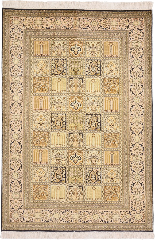 Cashmere Silk Tappeto orientale 190x130 (Indian) Annodato A Mano