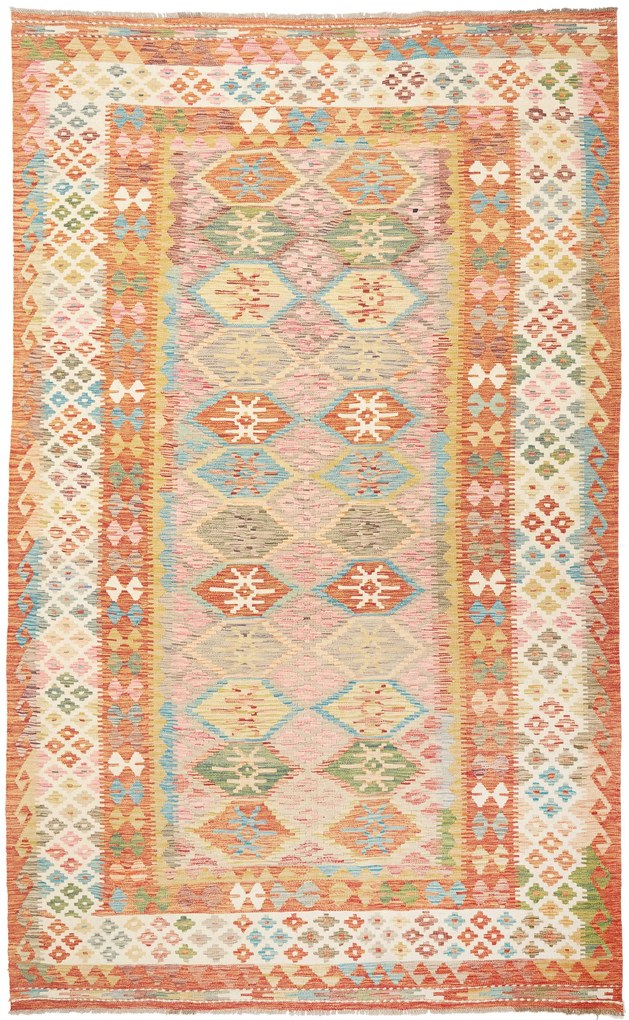 Kilim Tappeto 200x320 (Pakistan) Tessuto A Mano