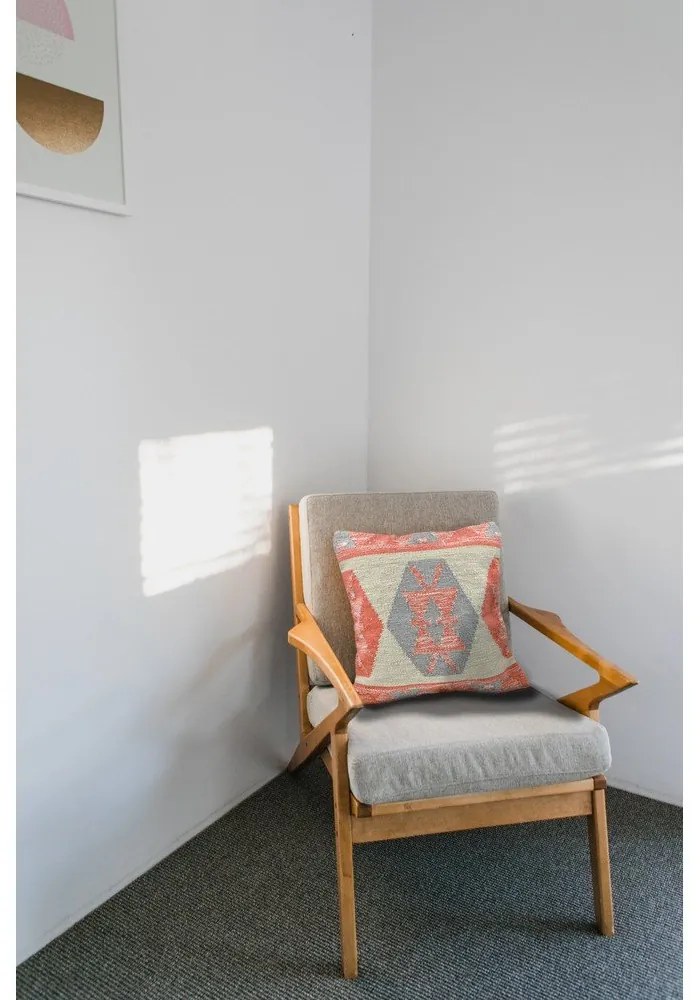 Cuscino per esterni in plastica riciclata Terracotta, 45 x 45 cm - Green Decore