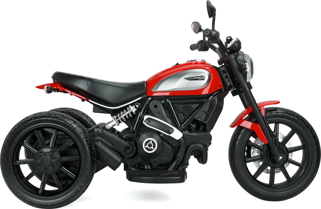Moto Elettrica per Bambini Licenza Ufficiale Ducati Scrambler 12V 3,5Ah Rosso...