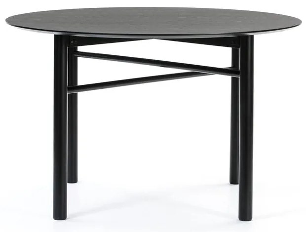 Tavolo da pranzo rotondo nero , ø 120 cm Junco - Teulat