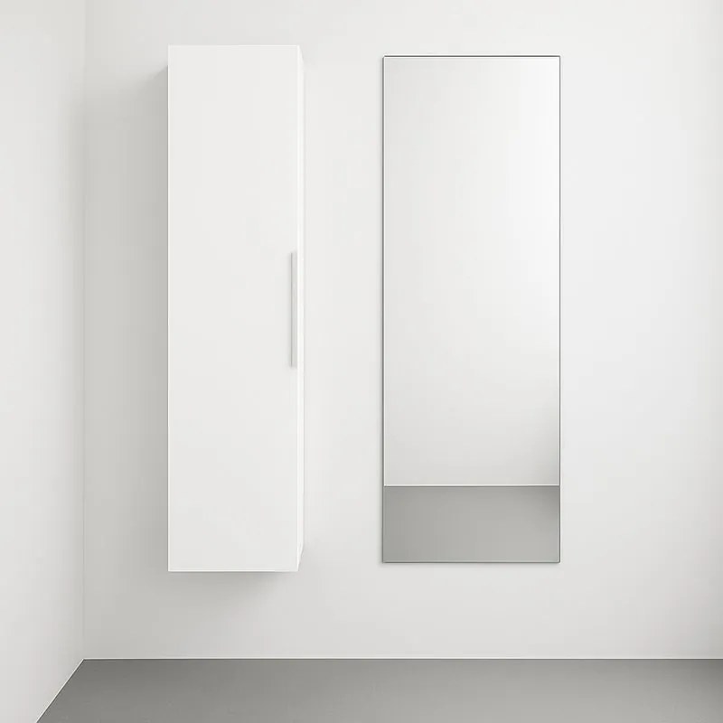 Colonna per mobile bagno Essential SENSEA 1 anta P 30 x L 30 x H 116 cm bianco laccato truciolare
