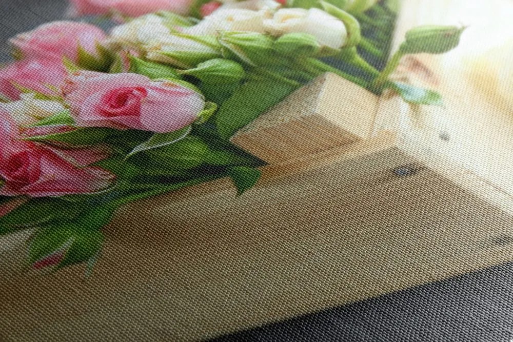 Stampa su tela – Composizione floreale delicata