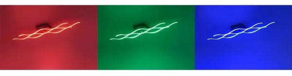 JUST LIGHT. 16266-55 -Plafoniera LED RGB dimmerabile LOLA WAVE LED/30W/230V + +TC