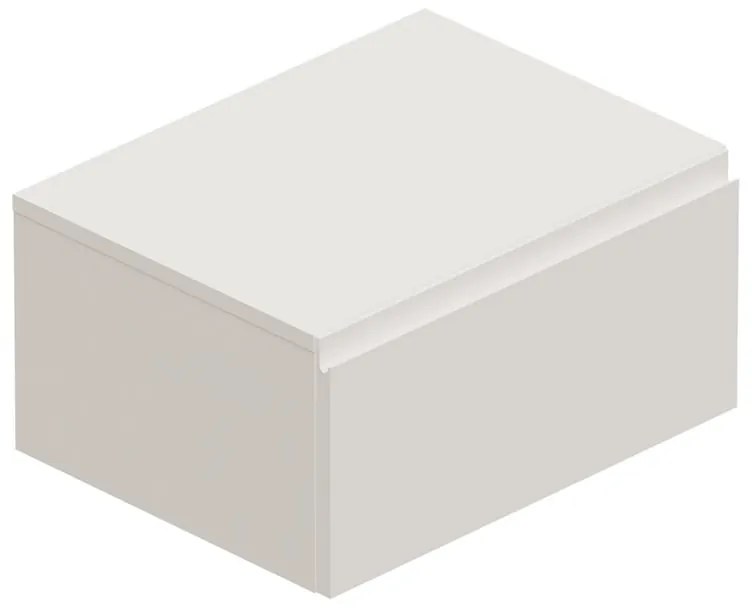 Mobile da bagno sotto lavabo Step bianco L 60.3 x H 30 x P 46 cm 1 cassetto, lavabo non incluso