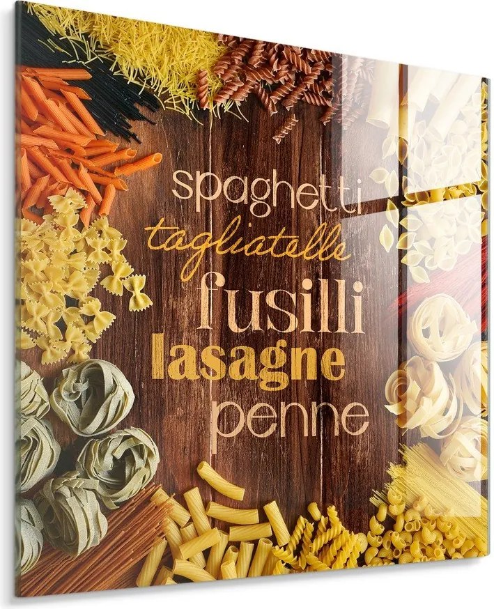 Dipinto su vetro 30x30 cm Pasta – Styler