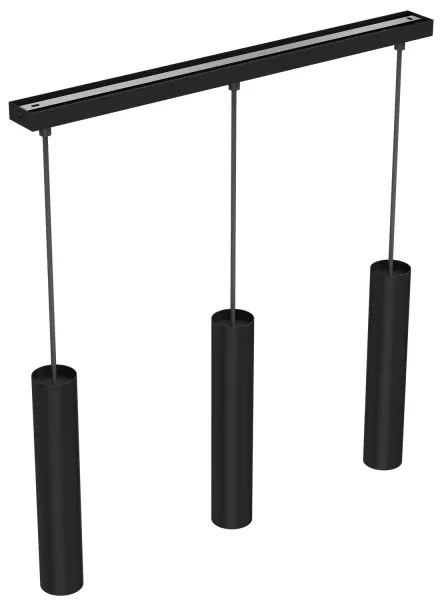 Lampadario a sospensione con filo RAITO 3xGU10/8W/230V nero