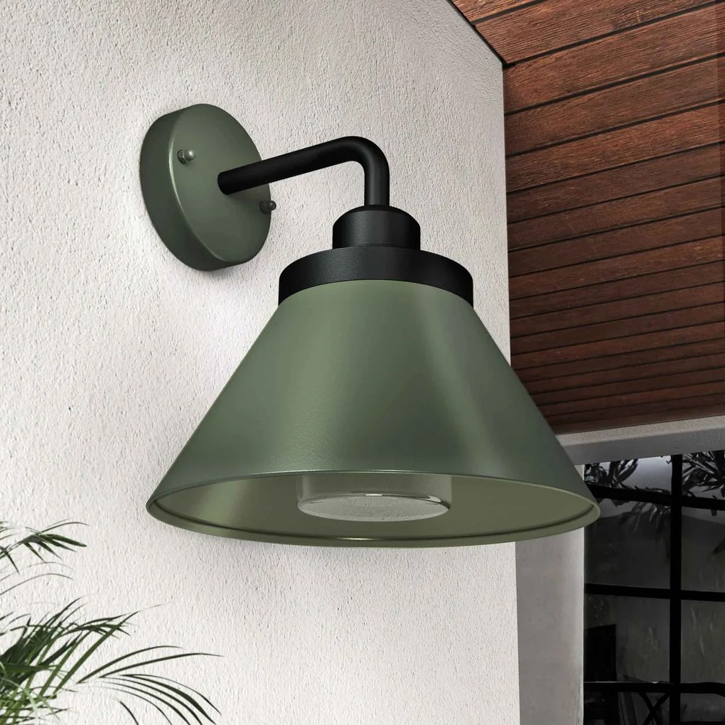 Applique E27 Verde scuro IP54 per Esterni - Serie FOCUS