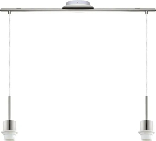 Eglo - Lampadario LED a sospensione TUNJA 2xE27/60W/230V tortora