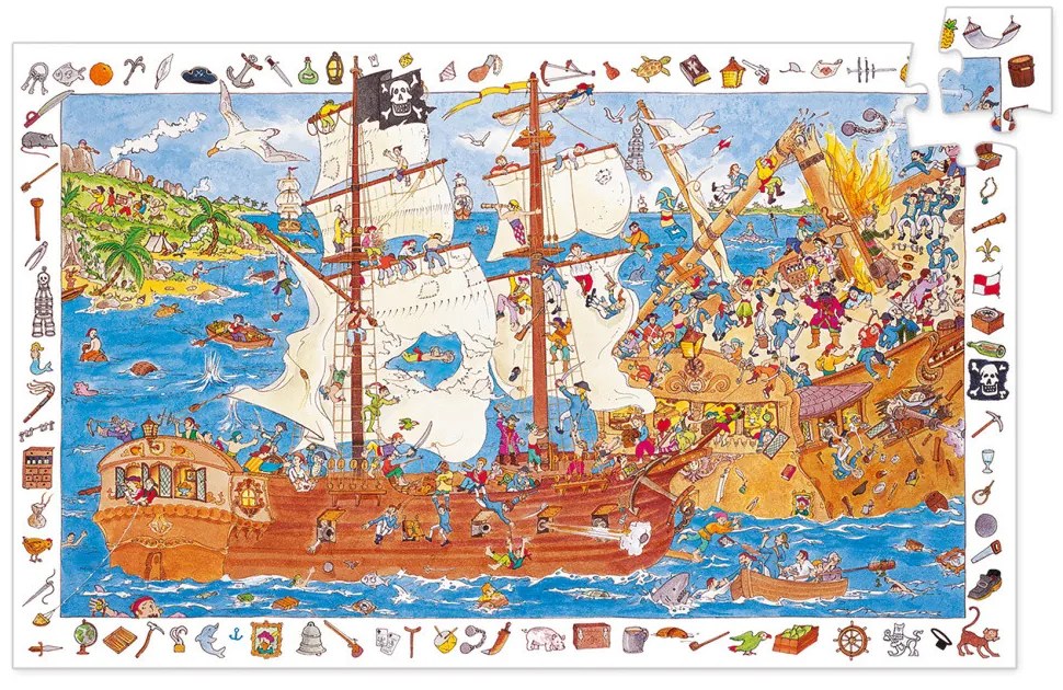 Puzzle - pirati - 100 pezzi