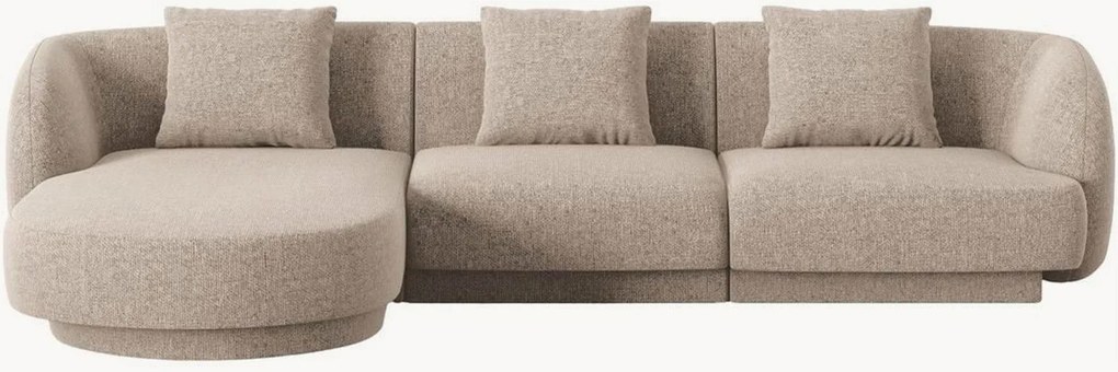 Divano angolare in ciniglia Tulum