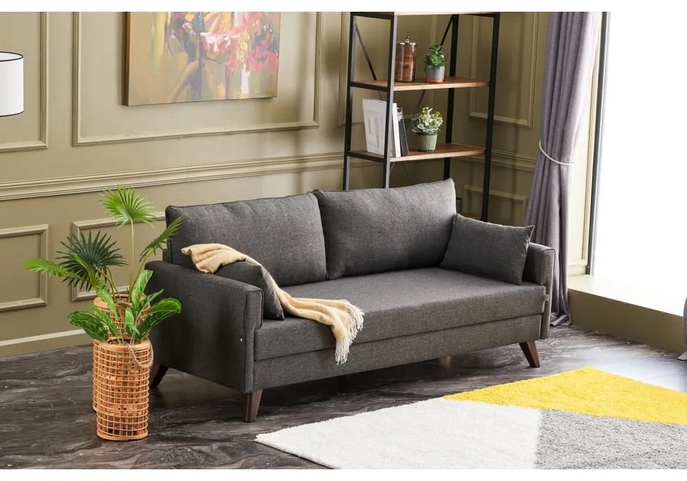 Divano letto antracite 208 cm Bella - Balcab Home