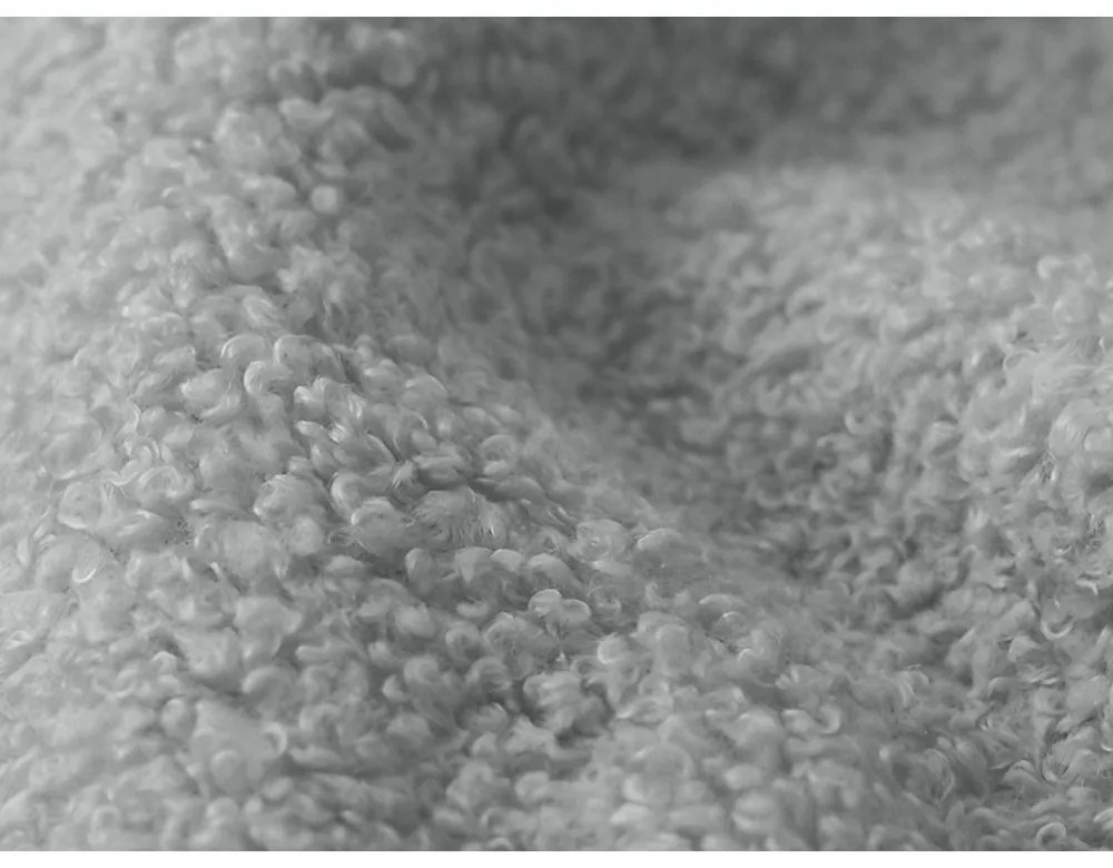 Divano angolare grigio chiaro allungabile/con contenitore (con penisola a destra/con chaise lounge) con rivestimento in bouclé Pele – Makamii