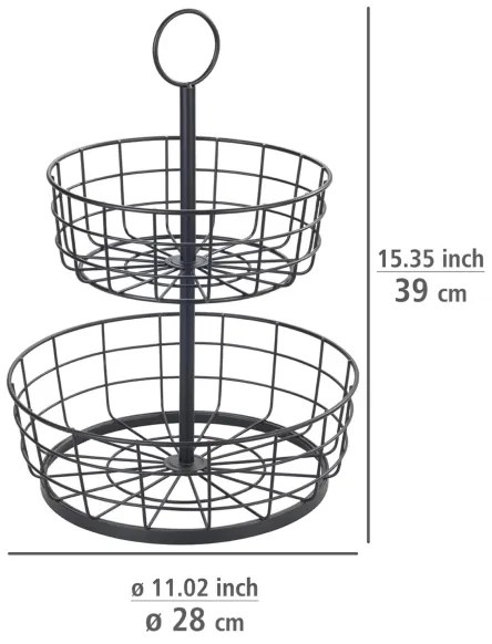 WENKO 88740800 - Cesto LOFT 28x39 cm nero