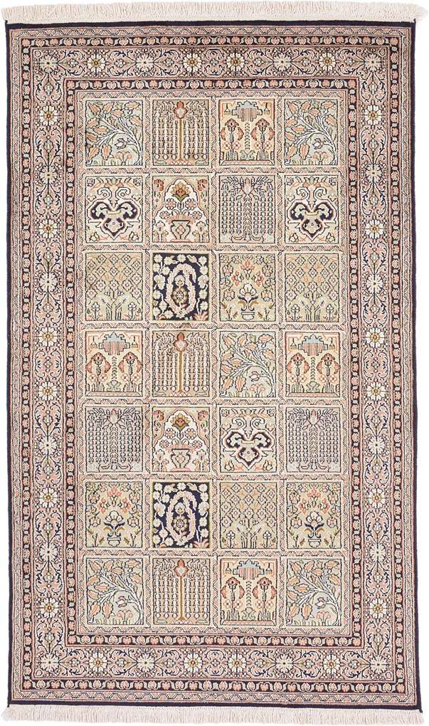 Cashmere Silk Tappeto orientale 150x90 (Indian) Annodato A Mano
