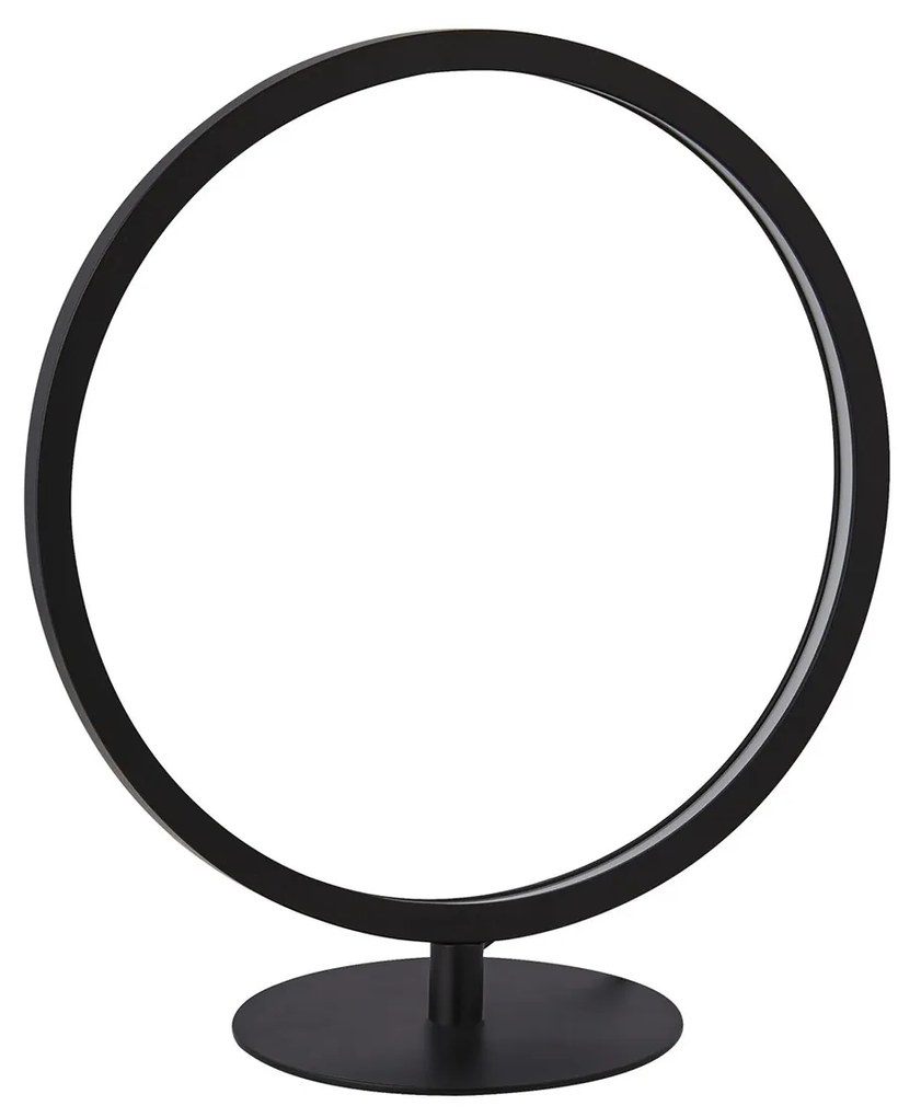 Abatjour Contemporaneo Circo Acciaio Bianco Silicone Nero Led 11,8W 3000K