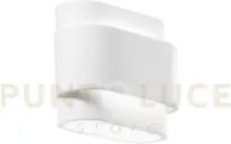 Applique a parete loop in gesso 2 luci attacco g9 20x16x9cm biemiss...