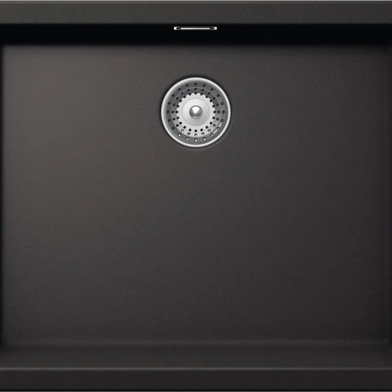 Lavello sopratop 1 vasca SCHOCK Brooklyn BYKN100LA13 quarzo L 45.6 x L 55.6 cm nero