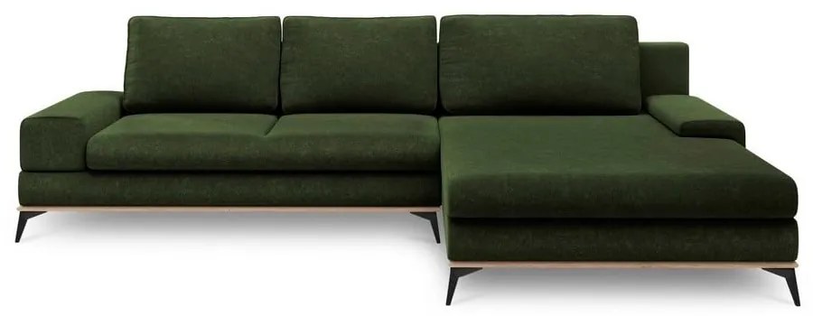 Angolo del divano letto verde bottiglia, angolo destro Planet - Windsor & Co Sofas