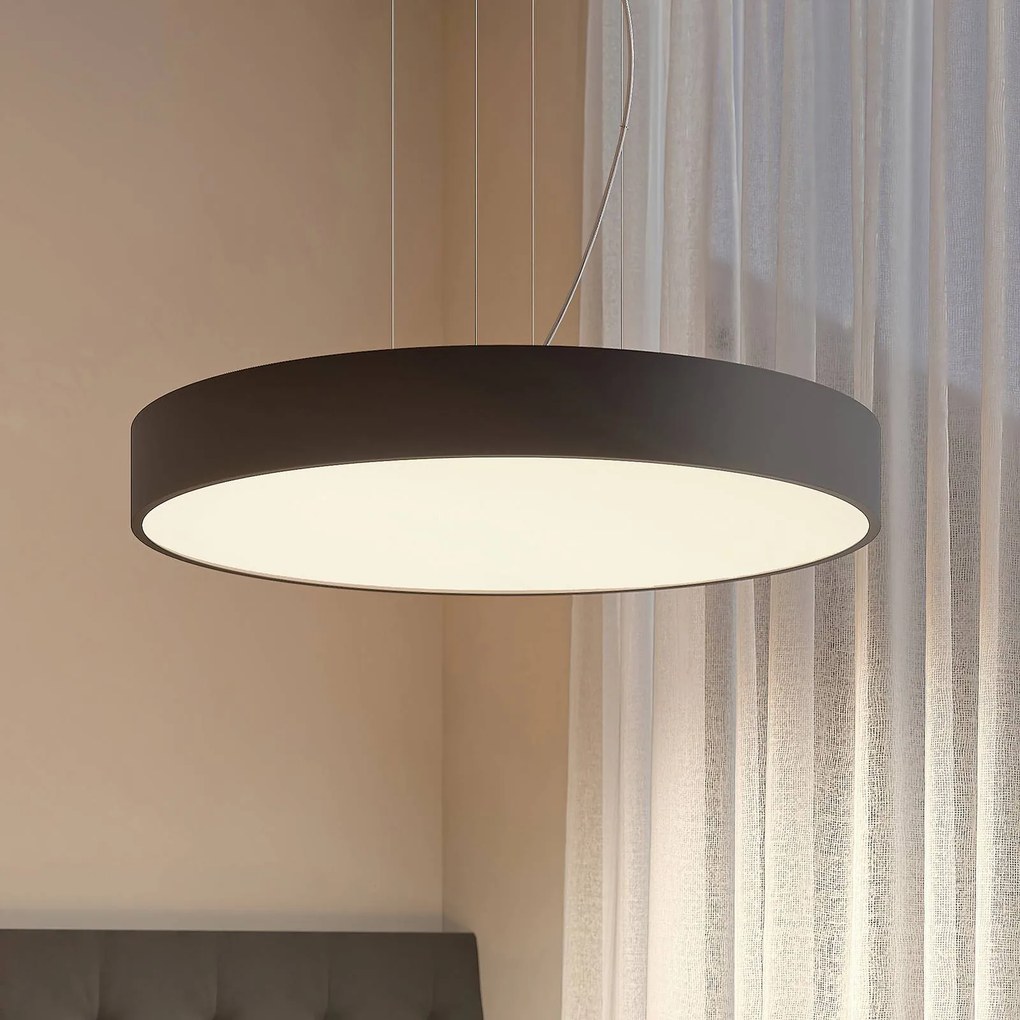 Arcchio Noabelle LED a sospensione, nero, 80 cm Arcchio, dimmerabile, Nero, Cucina, Metallo, Moderno