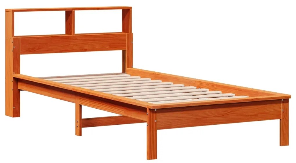 Letto libreria senza materasso marrone cera 90x190 cm in pino