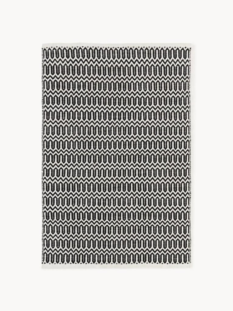 Tappeto da interno-esterno tessuto a mano con motivo geometrico Rune
