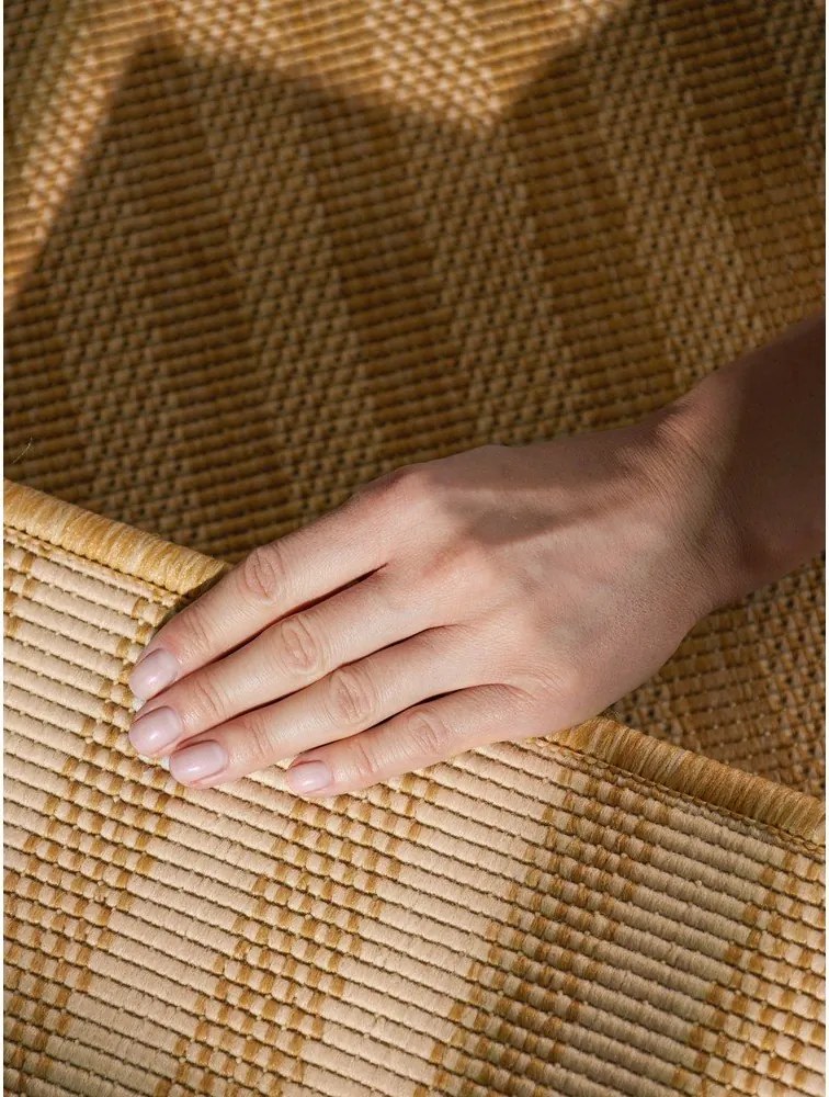 Tappeto da interno/esterno giallo ocra/color crema 120x170 cm Haringey Linley – Ted Baker