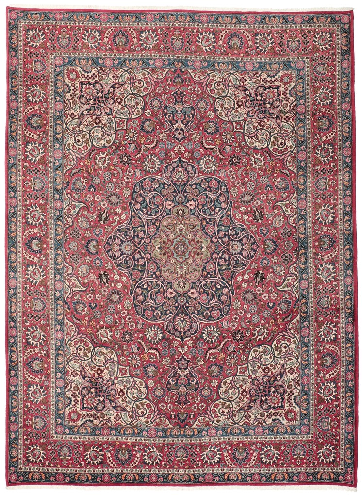 Kerman Tappeto 400x300 (Iran) Annodato A Mano