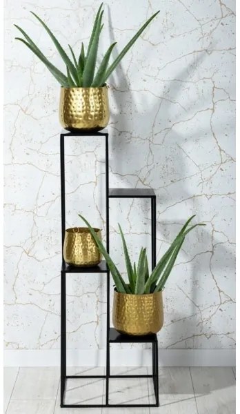 Portafiori 110x40 cm nero