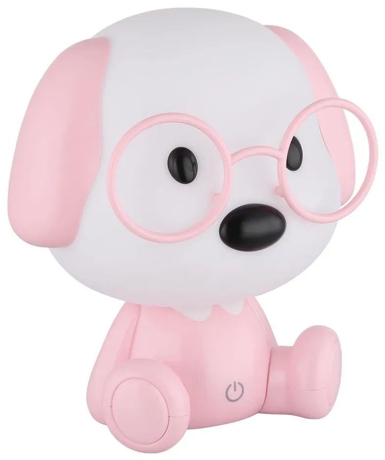 Globo 21761P - Lampada notturna LED ricaricabile PUPPY 1W/5V 500 mAh rosa